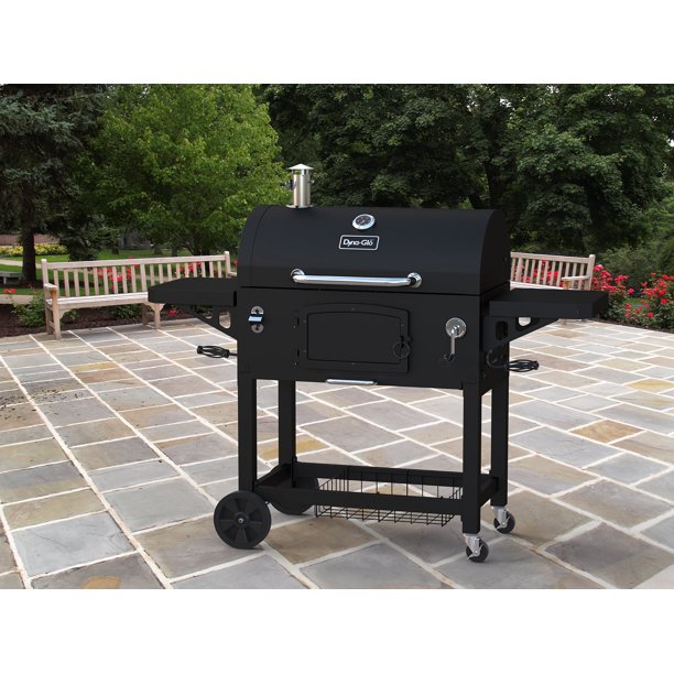 17.5 Charcoal Barrel Grill with Side Shelf